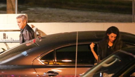 Džordž Kluni sa verenicom