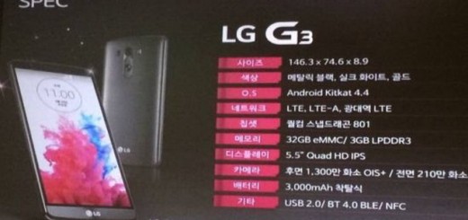 LG G3 Specifikacije