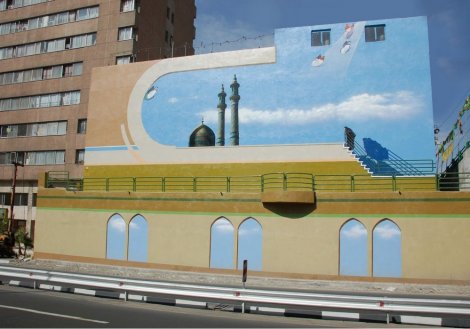 Mehdi Gadijanlu je dosad oslikao preko stotinu zidova