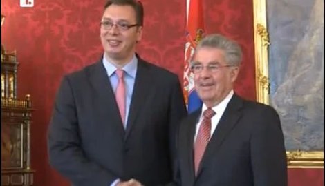 Aleksandar Vučić i Hajnc Fišer