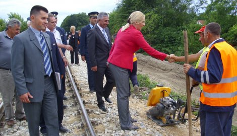 Loznica: Ministarka Mihajlović otvorila obnovljenu prugu