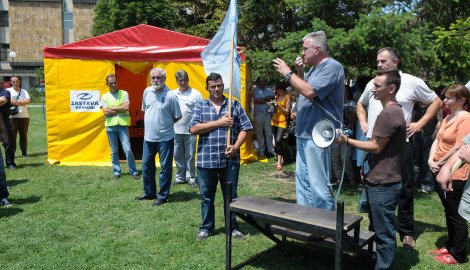 U Beogradu protest sindikata preduzeća u restrukturiranju