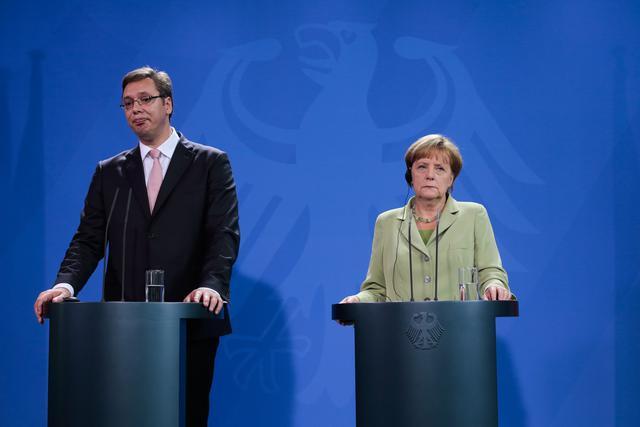 Premijer Aleksandar Vučić i nemačka kancelarka Angela Merkel (Foto: Beta/AP, arhiva)